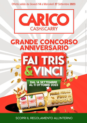 Volantino Carico Cash & Carry | Carico Cash & Carry | 14/9/2023 - 27/9/2023