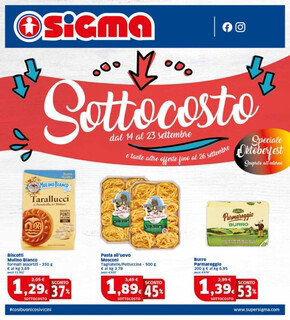 Offerte di Iper e super a La Spezia | SottoCosto in Sigma | 14/9/2023 - 23/9/2023