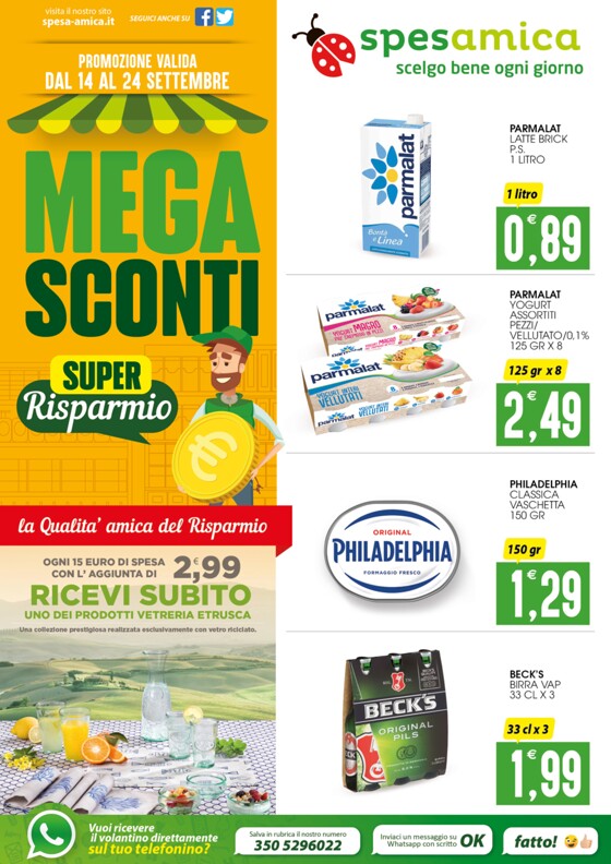 Volantino Spesamica | Mega sconti! | 11/9/2023 - 24/9/2023