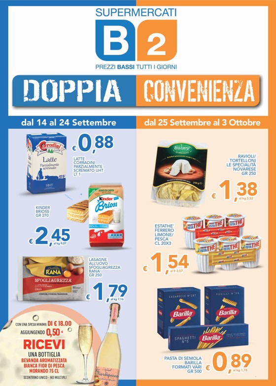 Volantino Supermercati B2 | Doppia convenienza | 11/9/2023 - 3/10/2023