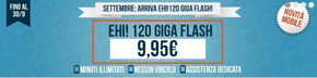 Offerte di Servizi a Milano | 120 Giga flash 9,95€ in Ehiweb | 12/9/2023 - 30/9/2023