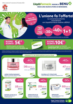 Volantino Lloyds Farmacia | L'unione fa l'offerta! | 13/9/2023 - 10/10/2023