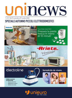Offerte di Elettronica a Sciacca | Speciale Piccoli Elettrodomestici  in Unieuro | 15/9/2023 - 1/10/2023