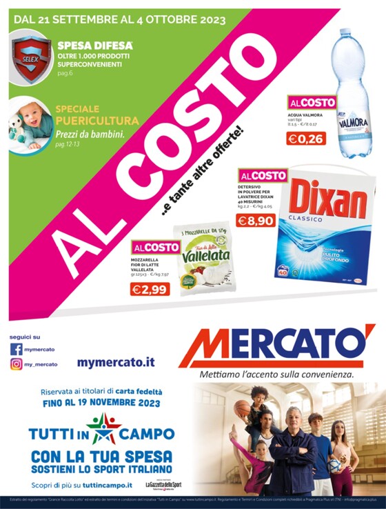 Volantino Mercatò | Al costo | 21/9/2023 - 4/10/2023