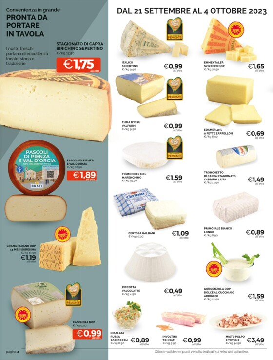 Volantino Mercatò | Al costo | 21/9/2023 - 4/10/2023