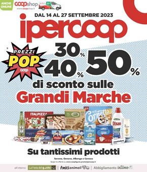Volantino Ipercoop a La Spezia | Offerte Valide dal 14 al 27 settembre 2023 ! | 14/9/2023 - 27/9/2023