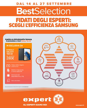 Offerte di Elettronica a Ostia | Samsung Best Selection  in Expert | 14/9/2023 - 27/9/2023