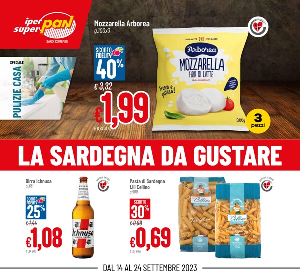 Volantino Superpan | La sardegna da gustare | 14/9/2023 - 24/9/2023