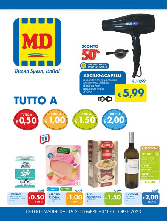 Volantino MD a Riano | Buona Spesa, Italia! | 19/9/2023 - 1/10/2023