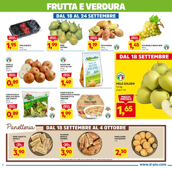 Volantino Dpiu a Roma | Prezzi shock | 18/9/2023 - 4/10/2023