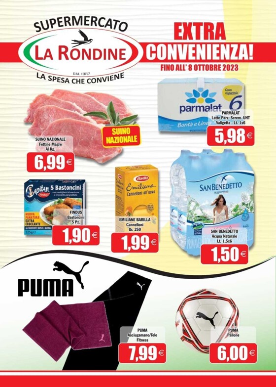 Volantino Supermercato La Rondine | Extra convenienza! | 18/9/2023 - 8/10/2023