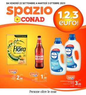Volantino Spazio Conad | 1,2,3 euro ! | 22/9/2023 - 3/10/2023