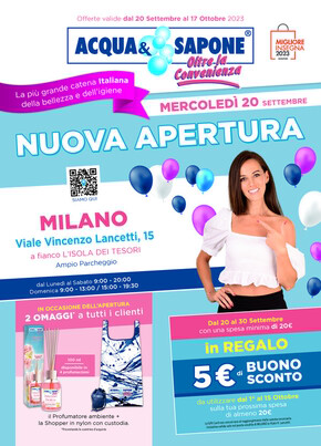 Volantino Acqua & Sapone | Offerte Valide dal 20 settembre al 17 ottobre 2023 ! | 20/9/2023 - 17/10/2023