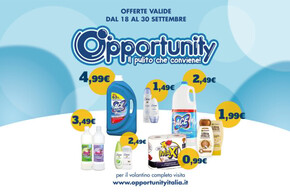 Volantino Opportunity Shop | Il pulito che conviene! | 18/9/2023 - 30/9/2023