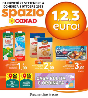 Volantino Spazio Conad a Taranto | 1,2,3 euro ! | 21/9/2023 - 1/10/2023
