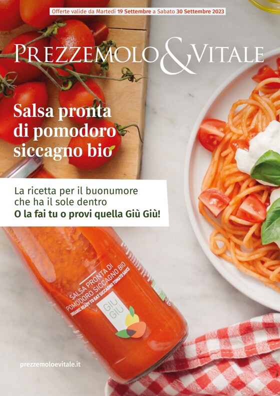 Volantino Prezzemolo & Vitale | Salsa pronta di pomodoro siccagno bio | 19/9/2023 - 30/9/2023