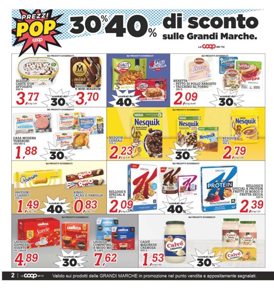 Volantino Superstore Coop | 30% 40% di sconto sulle grandi marche! | 20/9/2023 - 30/9/2023