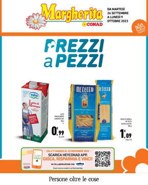 Volantino Margherita Conad | Prezzi a pezzi  | 26/9/2023 - 9/10/2023