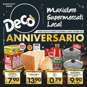 Volantino Decò | Anniversario | 22/9/2023 - 2/10/2023