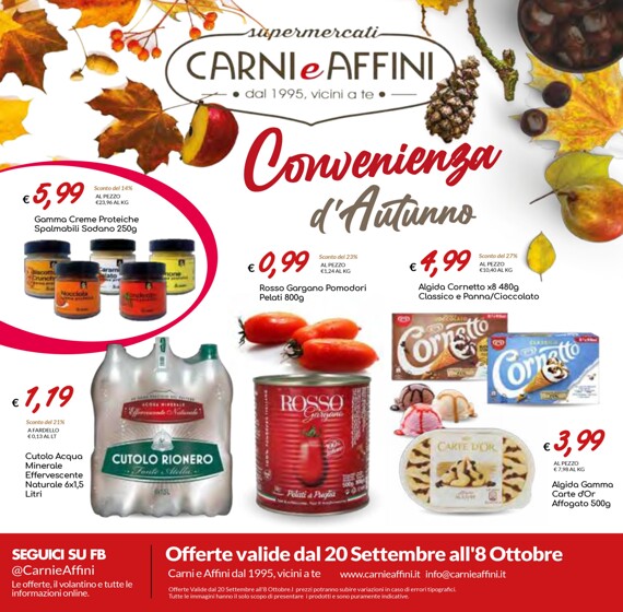 Volantino Carni e Affini | Convenienza d'Autunno | 20/9/2023 - 8/10/2023