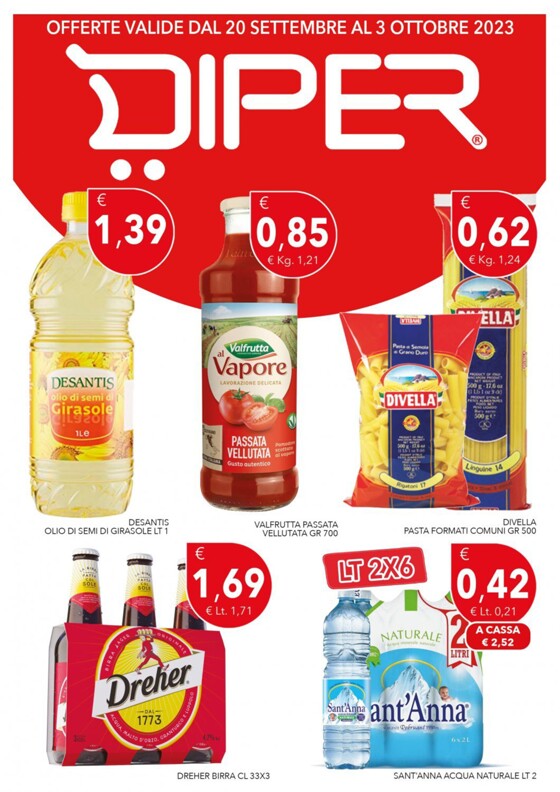 Volantino Diper Spesa a Palmi | Offerte valide dal 20 settembre al 3 ottobre 2023 | 20/9/2023 - 3/10/2023
