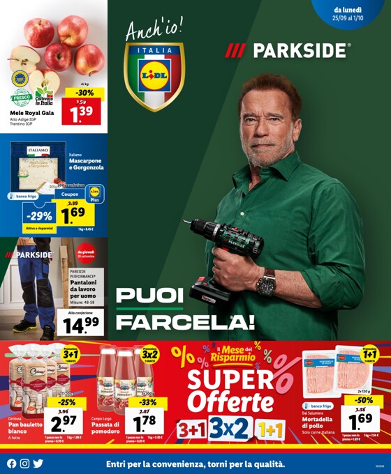 Volantino Lidl a Perugia | Super offerte! | 25/9/2023 - 1/10/2023