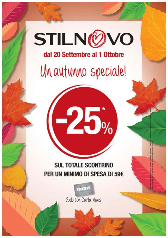 Volantino Stilnovo a Salò | Un autunno speciale! | 20/9/2023 - 1/10/2023