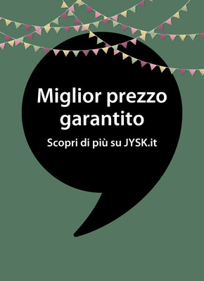 Volantino JYSK | Prezi in festa | 28/9/2023 - 18/10/2023