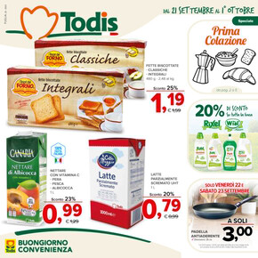 Offerte di Discount a Trani | Buongiorno convenienza in Todis | 21/9/2023 - 1/10/2023