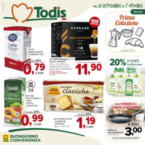 Volantino Todis | Dal 21 settembre al 1 ottobre | 21/9/2023 - 1/10/2023