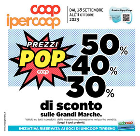 Offerte di Iper e super a Roma | Prezi pop in Ipercoop | 28/9/2023 - 11/10/2023