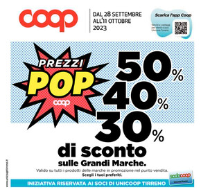 Offerte di Iper e super a Roma | Prezi pop in Coop | 28/9/2023 - 11/10/2023