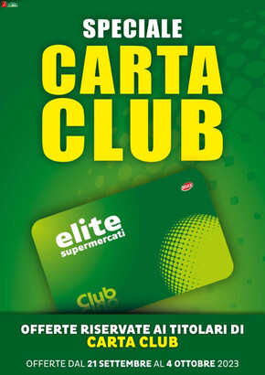Volantino Elite a Ostia | Speciale Carta Club | 25/9/2023 - 4/10/2023