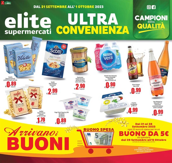Volantino Elite a Ostia | Ultra convenienza | 25/9/2023 - 1/10/2023
