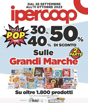 Offerte di Iper e super a Monza | Grandi marche in Ipercoop | 28/9/2023 - 11/10/2023