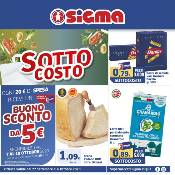 Volantino Sigma a Bari | Sotto costo | 27/9/2023 - 6/10/2023