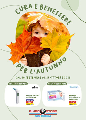 Volantino Bimbo Store | Volantino STAGIONALE OTTOBRE | 28/9/2023 - 25/10/2023