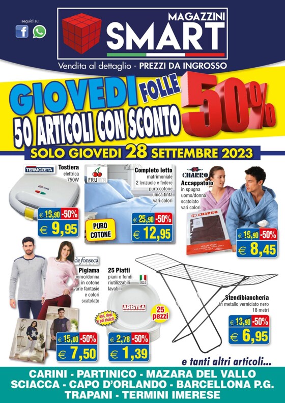 Volantino Magazzini Smart a Palermo | Prezzi da infrosso! | 28/9/2023 - 28/9/2023