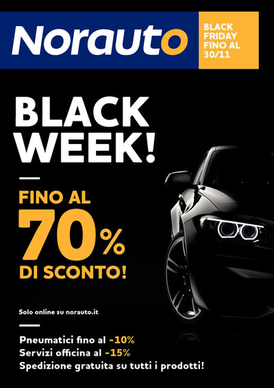 Offerte di Novità a Mantova | Black week! fino al 70% di sconto! in Norauto | 21/11/2023 - 30/11/2023