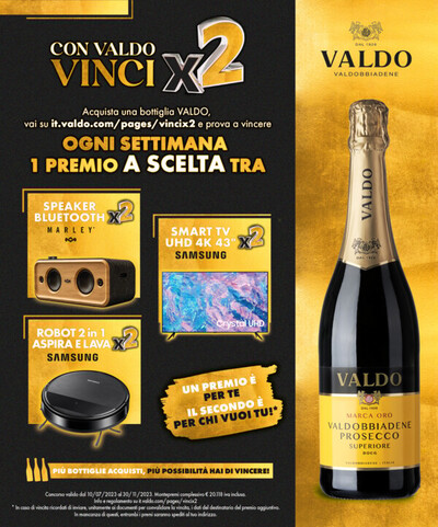Volantino Valdo a Casier | Con Valdo vinci x2 | 1/11/2023 - 30/11/2023