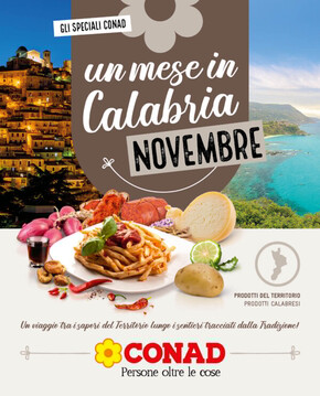 Offerte di Iper e super a Messina | Un mese in Calabria  in Conad | 1/11/2023 - 30/11/2023