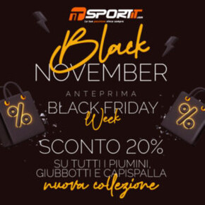Offerte di Sport e Moda a Monza | Black novembre! in Sportit | 1/11/2023 - 30/11/2023