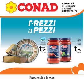 Volantino Conad a Trento | Prezzi a pezzi  | 21/11/2023 - 4/12/2023