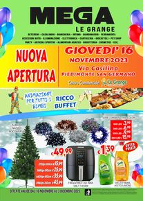 Volantino Mega a Cassino | Mega La Grange - Natale | 16/11/2023 - 3/12/2023