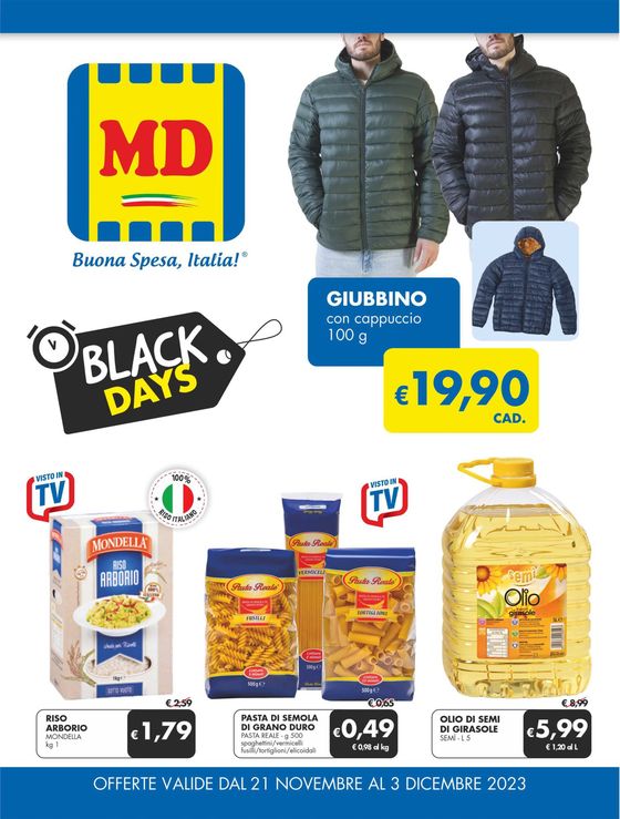 Volantino MD a Rieti | Black days  | 21/11/2023 - 3/12/2023