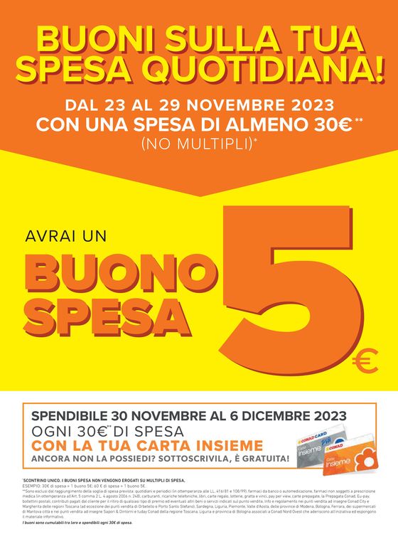 Volantino Conad City a Torino | Speciale | 23/11/2023 - 3/12/2023
