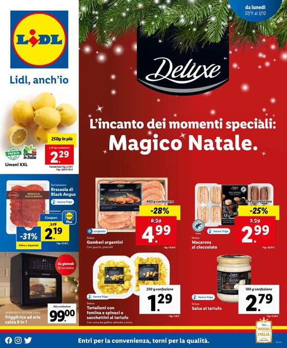 Volantino Lidl a Foligno | Magico Natale | 27/11/2023 - 3/12/2023