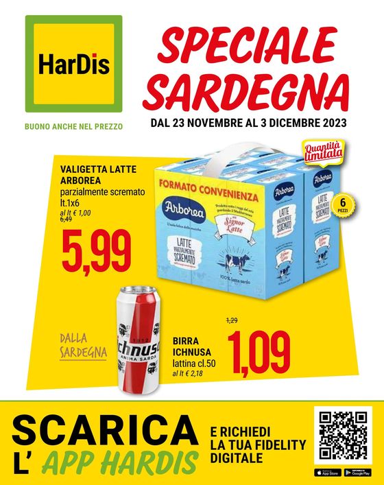 Volantino Hardis | Speciale Sardegna | 23/11/2023 - 3/12/2023