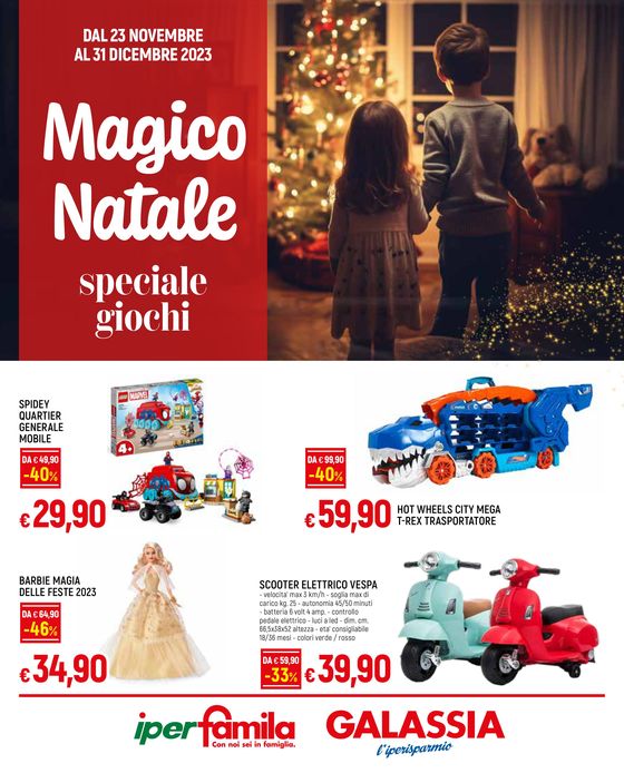 Volantino Galassia a Milano | Magico natale | 23/11/2023 - 31/12/2023