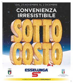 Volantino Esselunga a Milano | Sottocosto | 23/11/2023 - 2/12/2023